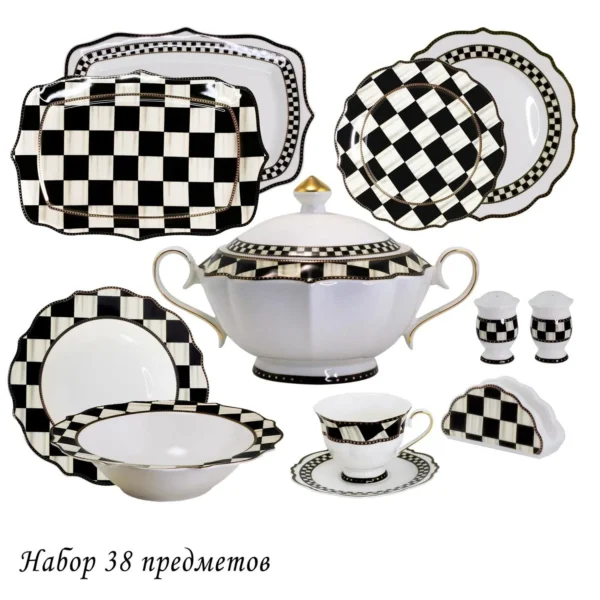 205-493 Обеденный сервиз 38пр. ТРИСТАН в под.уп.(х1)Фарфор