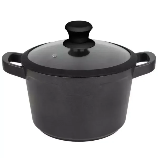 820-020 Кастрюля 4,0л с крышкой 24см MYSTERY в под.уп.(х6)Алюминий