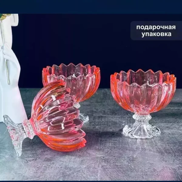 589-041 Набор из 6 креманок 220 мл в под.уп.(х8)Стекло
