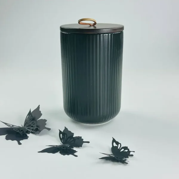 235-024 Банка с крышкой 15см(800мл) BLACKWOOD в под.уп.(х24)Фарфор